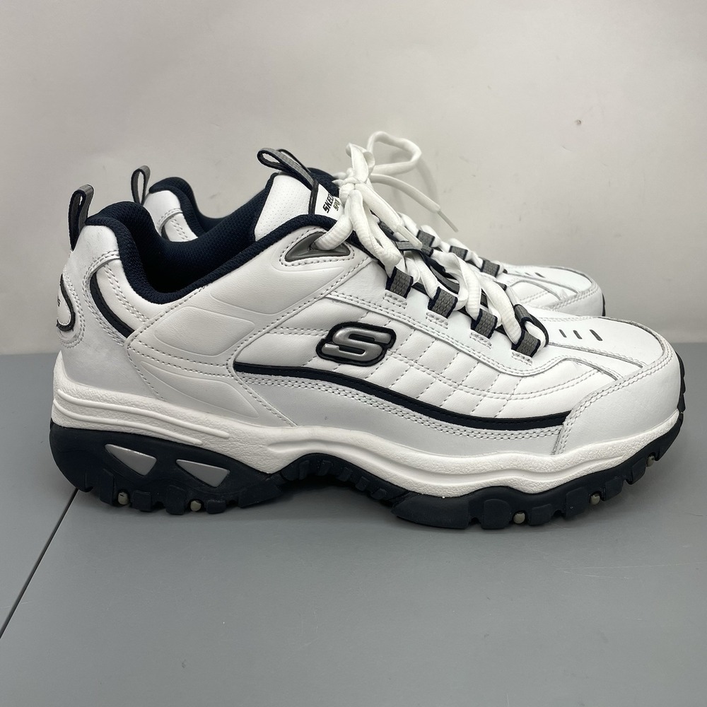 Skechers Energy Afterburn Sneakers Shoes Casual Walking White Mens 11 EW Wide